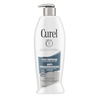 Curel Lotion sans parfum pour peau, sèche et irritée Anti-démangeaisons Thérapie céramidique évoluée 480 ml, 2,48 $/100ml