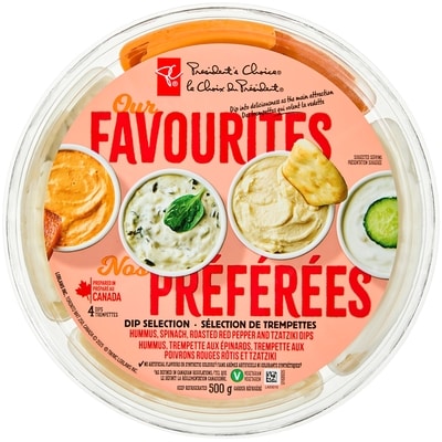 President's Choice Dip Selection 500 g, $1.70/100g