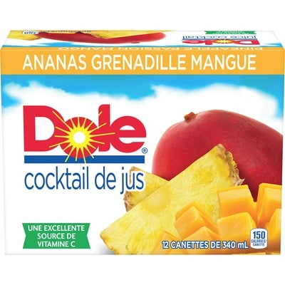 Dole Dole Ananas Grenadille Mangue 12x340.0 ml, 0,22 $/100ml