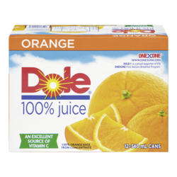 Dole Orange Juice  12x340.0 ml, $0.22/100ml