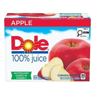 Dole Apple Juice  12x340.0 ml, $0.23/100ml