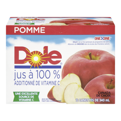 Dole Dole Jus de Pomme 12x340.0 ml, 0,22 $/100ml