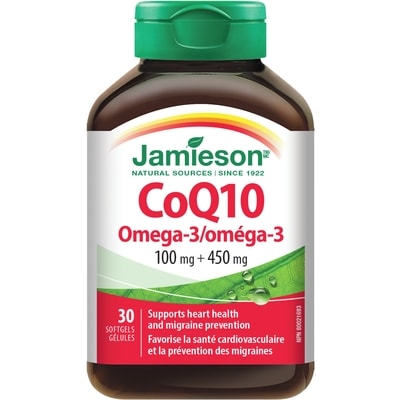 Jamieson CoQ10 Omega-3 100 mg + 450 mg 30 ea, $0.50/1ea