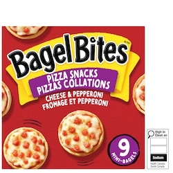 Bagel Bites Pizzas Collations Surgelées Fromage Et Pepperoni, Boîte De 9 Mini-Bagels 198 g, 1,76 $/100g