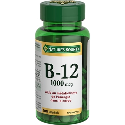 Nature’s Bounty Vitamine B12, 1 000 mcg 100 ea, 0,17 $/1ch