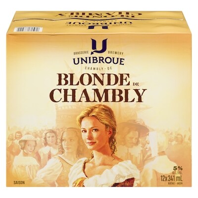Unibroue Bière Blonde de Chambly Unibroue (Pièce d’identité requise au moment du ramassage) 12x341.0 ml, 0,49 $/100ml