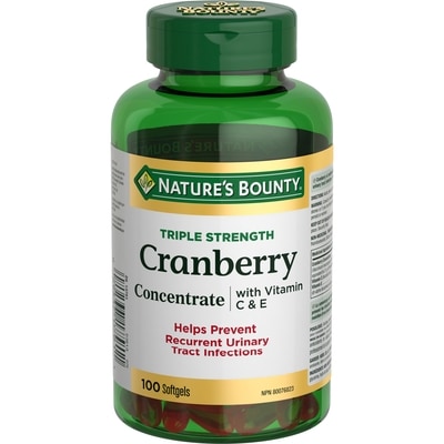 Nature's Bounty Cranberry Concentrate With Vitamins C & E 100 ea, $0.26/1ea