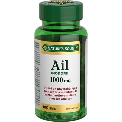 Nature’s Bounty Ail, 1 000 mg, phytothérapie 100 ea, 0,13 $/1ch