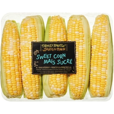 Délices du Marché Maïs sucré paquet de 5 1 ea, 6,00 $/1ch