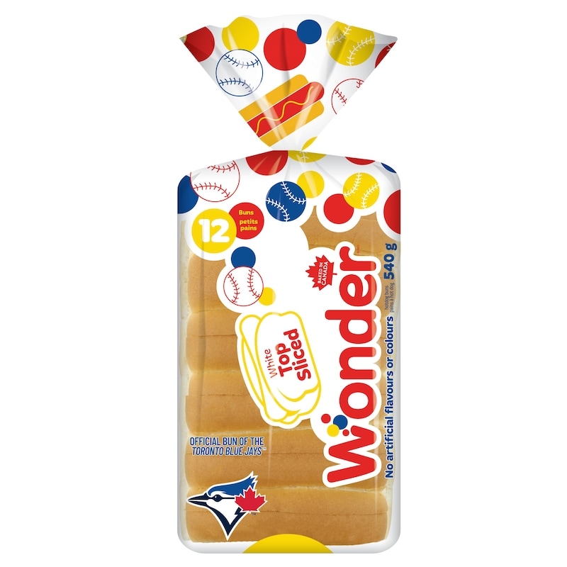 White Topslice Hotdog Buns 12pk