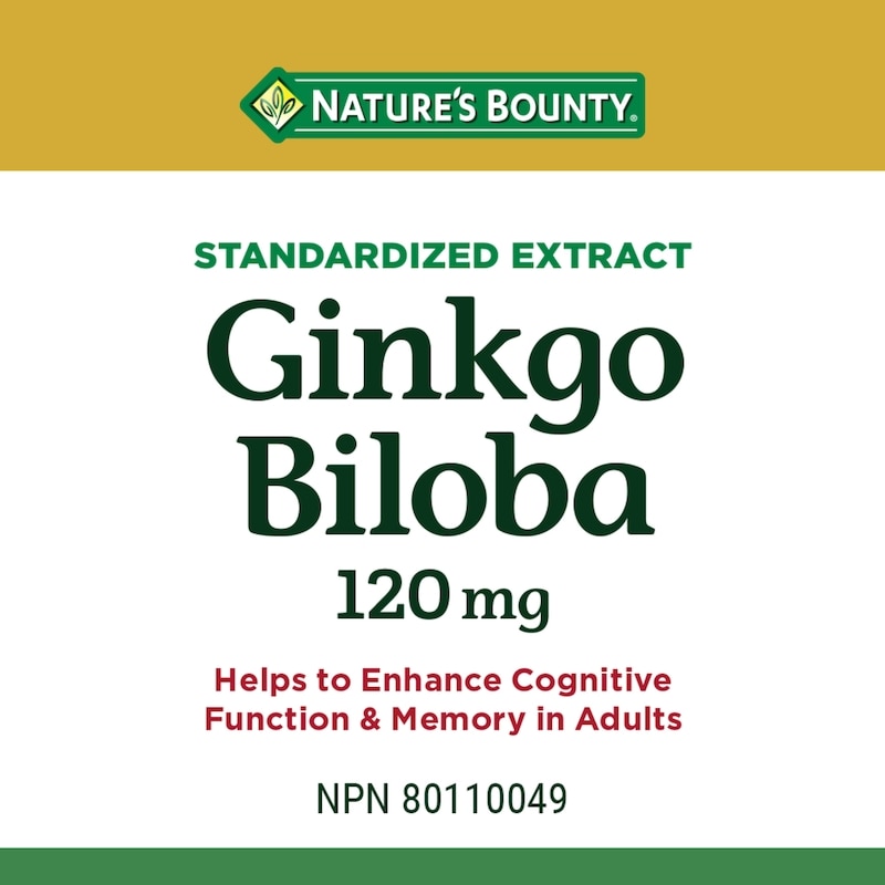Ginkgo Biloba, For Cognitive Function & Memory