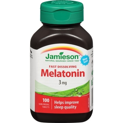 Jamieson Melatonin Fast Dissolving Tablets, 3 mg 100 ea, $0.09/1ea