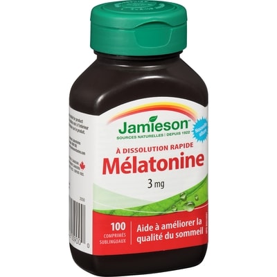 Mélatonine 3&nbsp;mg Comprimés à dissolution rapide