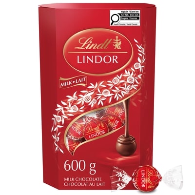 Lindt LINDOR Milk Chocolate Truffles Cornet Box 600 g, $4.67/100g