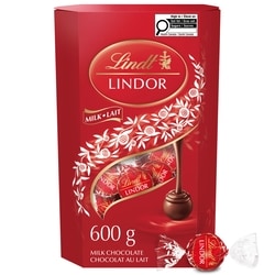 Lindt Truffes LINDOR au chocolat au lait – Cornet 600 g, 4,67 $/100g