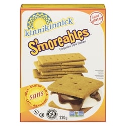 Kinnikinnick Craquelins S’moreables style Graham 220 g, 2,63 $/100g