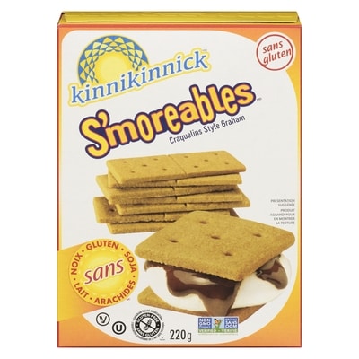 Kinnikinnick Craquelins S’moreables style Graham 220 g, 2,95 $/100g