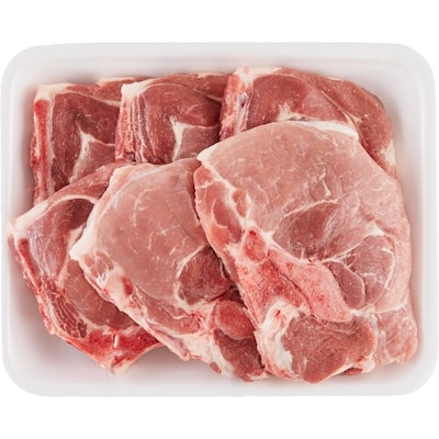 null Emballage de côtelettes de longe de porc, format Club 12,13 $/1kg 5,50 $/1lb