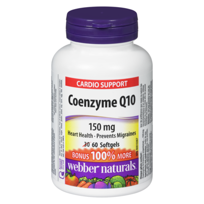 Webber Naturals Cardio Support Coenzyme Q10 150mg 60 ea, $0.31/1ea