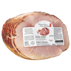 le Choix du Président Jambon tranché en spirale fumé au bois de noyer 17,62 $/1kg 7,99 $/1lb