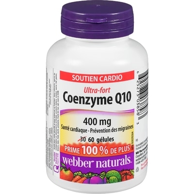 Webber Naturals Coenzyme Q10 ultra-fort 60 ea, 0,87 $/1ch
