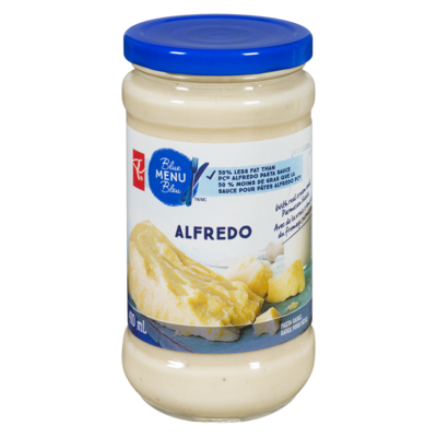 PC Menu Bleu Sauce pour pâtes alfredo Menu bleu 410 ml, 1,10 $/100ml