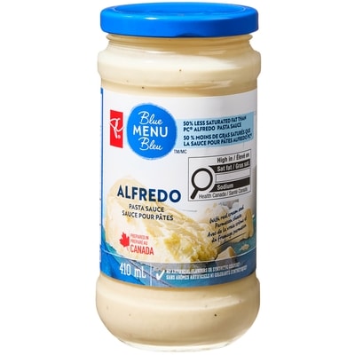 PC Menu Bleu Sauce pour pâtes alfredo Menu bleu 410 ml, 1,22 $/100ml