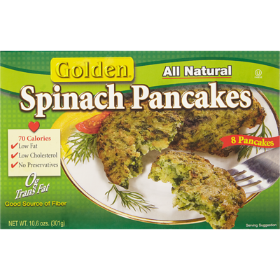 Golden Kosher Spinach Pancakes 301 g, $3.16/100g