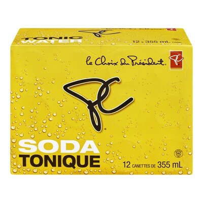 le Choix du Président soda tonique 12x355.0 ml, 0,19 $/100ml