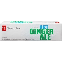 President's Choice Diet Ginger Ale 12x355.0 ml, $0.15/100ml