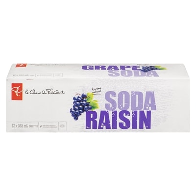 le Choix du Président Soda au raisin 12x355.0 ml, 0,16 $/100ml