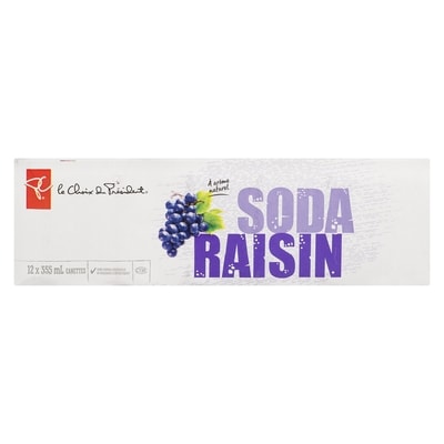 le Choix du Président Soda au raisin 12x355.0 ml, 0,15 $/100ml