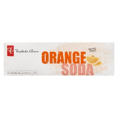 President's Choice Orange Soda 12x355.0 ml, $0.15/100ml