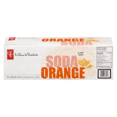 le Choix du Président Soda orange, lot de 12 canettes 12x355.0 ml, 0,16 $/100ml