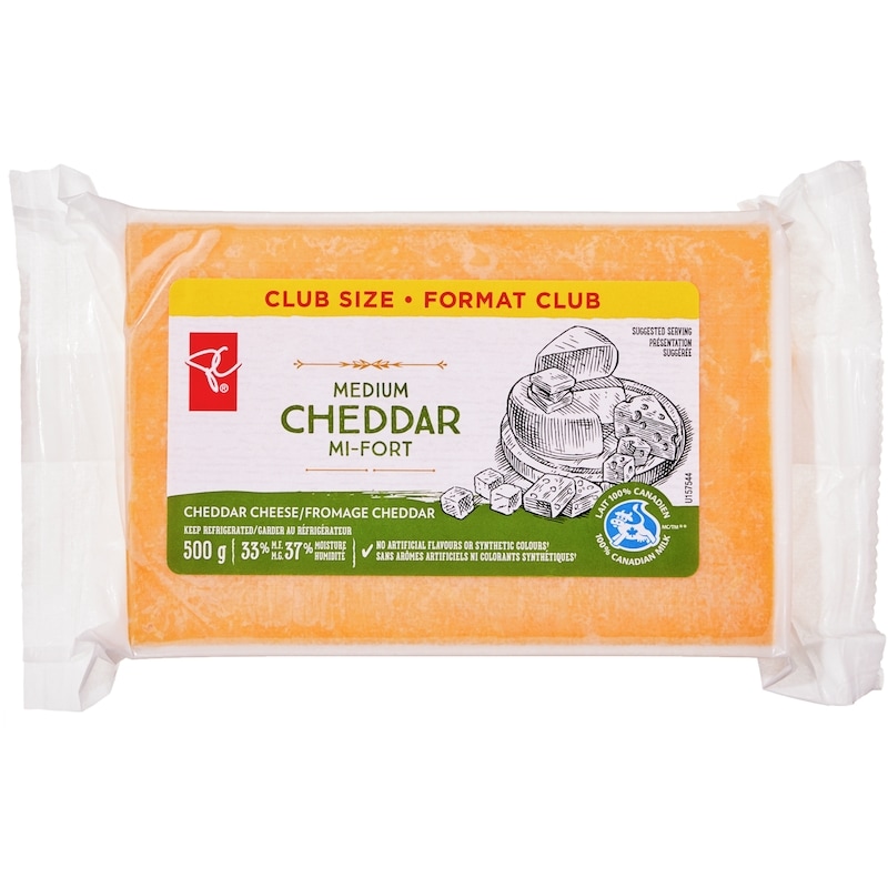 Medium Cheddar Cheese Block, Club Pack