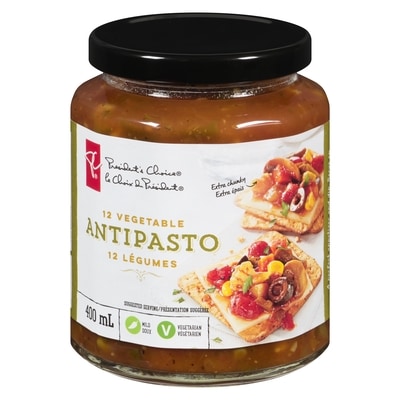 President's Choice 12 Vegetable Antipasto 400 ml, $1.75/100ml