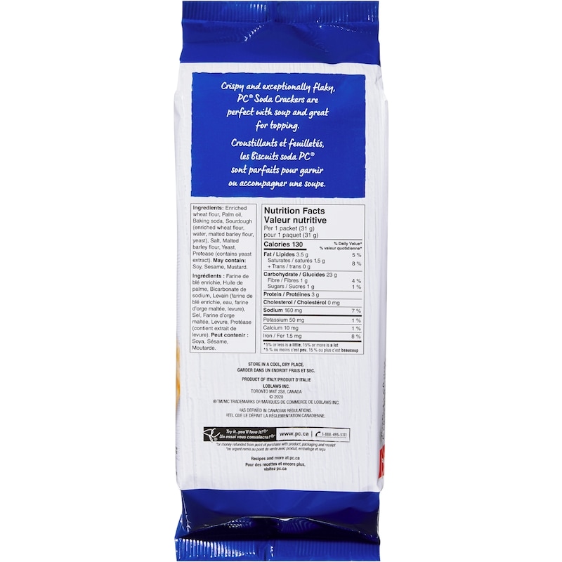 Unsalted Tops Soda Crackers