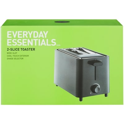 Everyday Essentials 2-Slice Toaster, Black 1 ea, $18.00/1ea