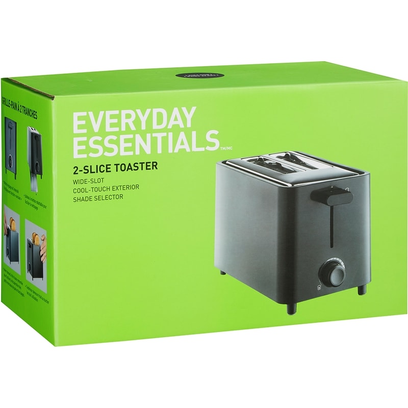2-Slice Toaster, Black