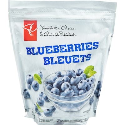 le Choix du Président Bleuets, fruits secs sucrés 500 g, 4,00 $/100g