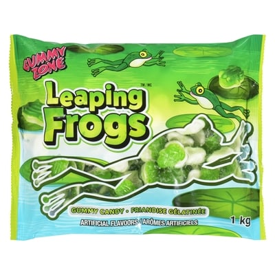 Gummy Zone Leaping Frogs 1 kg, $0.68/100g