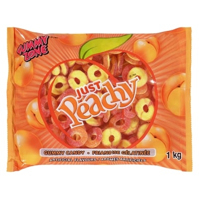 Gummy Zone Rondelles à la pêche 1 kg, 0,68 $/100g