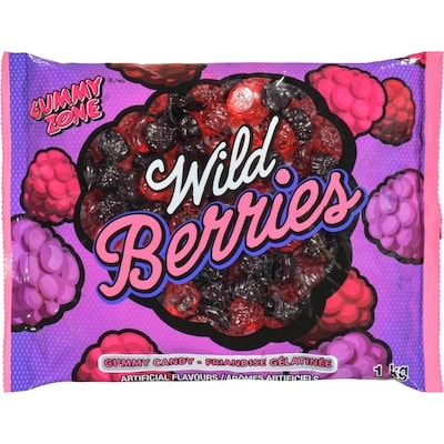 Gummy Zone Wild Berries 1 kg, $0.68/100g