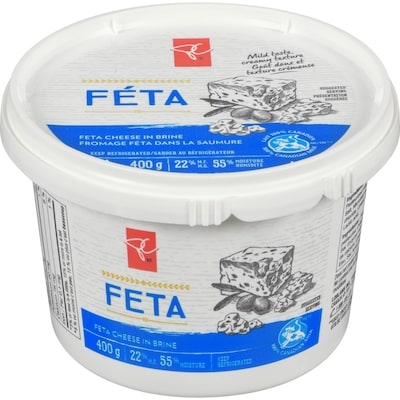 President's Choice Feta Cheese In Brine 400 g, $2.87/100g