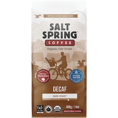 Salt Spring Café décaféiné du Pérou 400 g, 5,75 $/100g