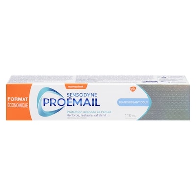 Sensodyne Dentifrice Pro-Émail à effet blanchissant doux 110 ml, 7,26 $/100ml