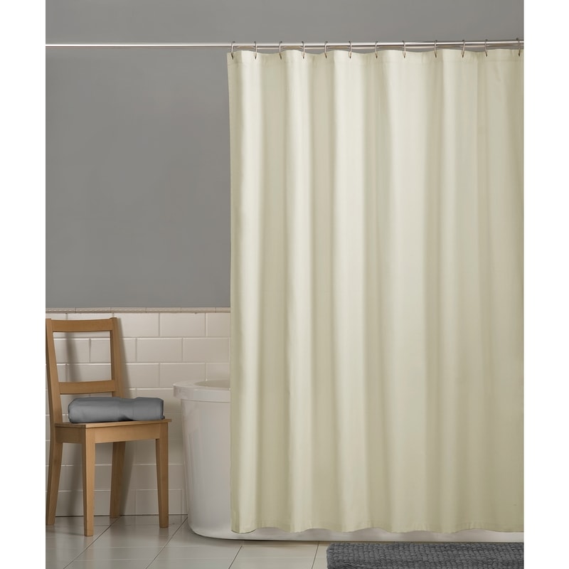 Fabric Shower Curtain Liner, Bone