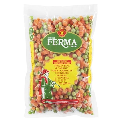 Ferma Frozen Peas & Carrots 750 g, $0.60/100g