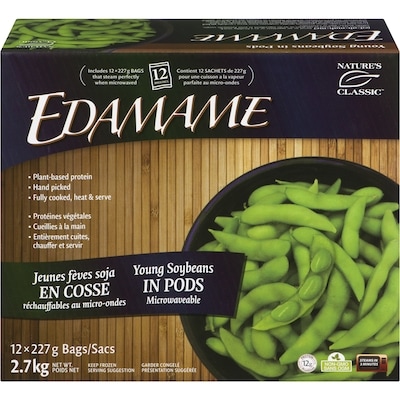 null Nature's Classic Edamame Pods 2.7 kg, $0.53/100g