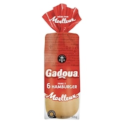 Gadoua Hamburger 6 Buns 366 g, $1.09/100g
